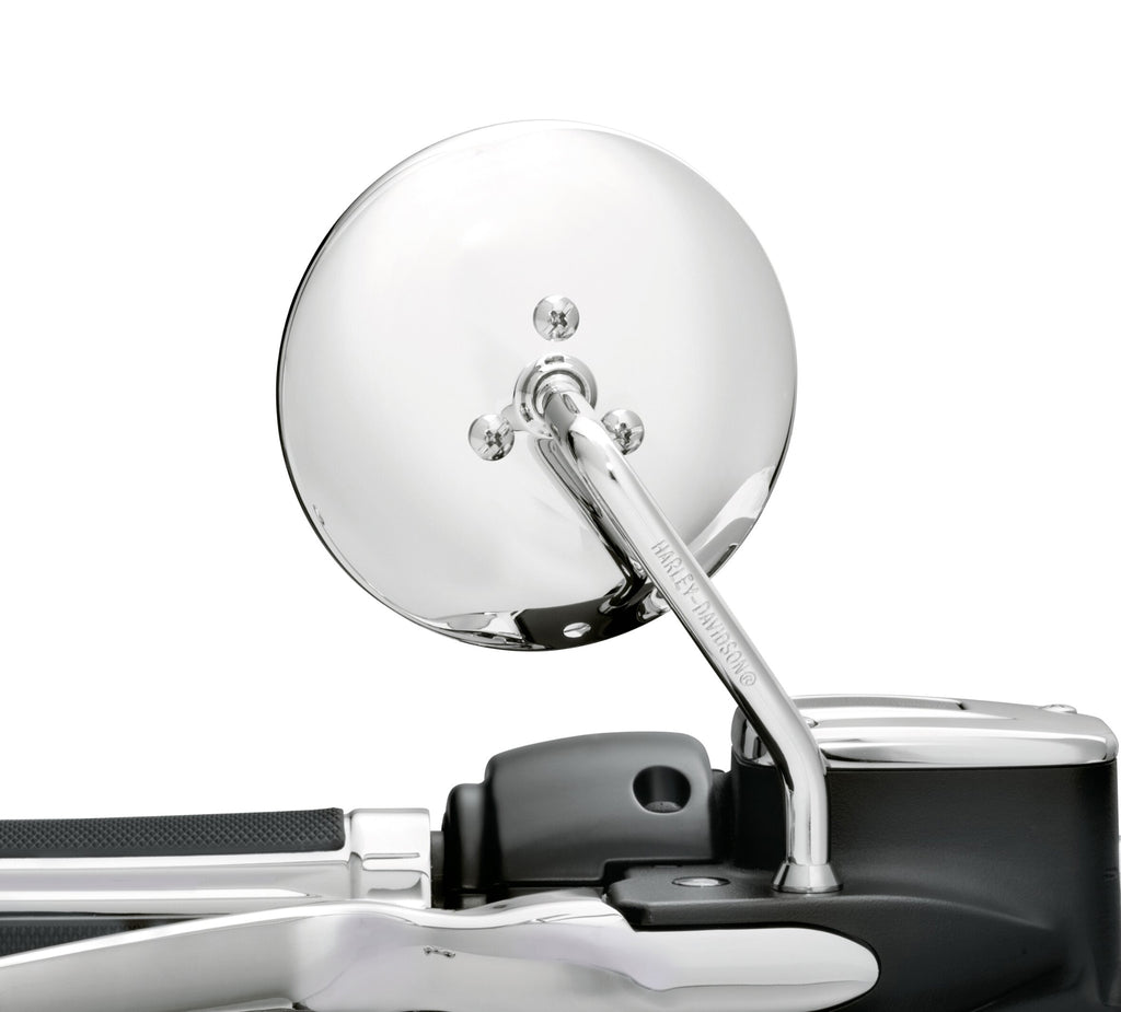 Short Stem One-Piece Round Mirror - Right Side
