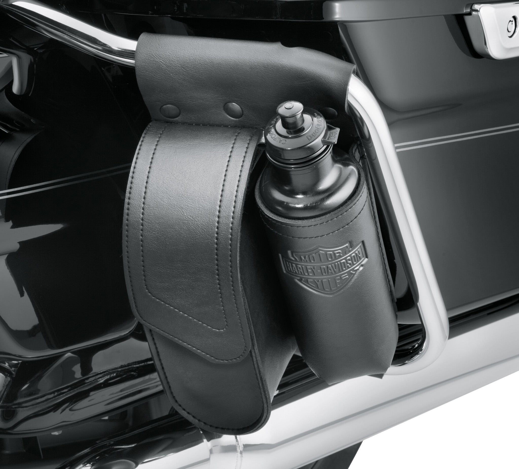 Saddlebag Guard Bag with Water Bottle Holder, Left Side