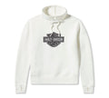 Women's Essential Bar & Shield Funnel Neck Pullover - Cloud Dancer