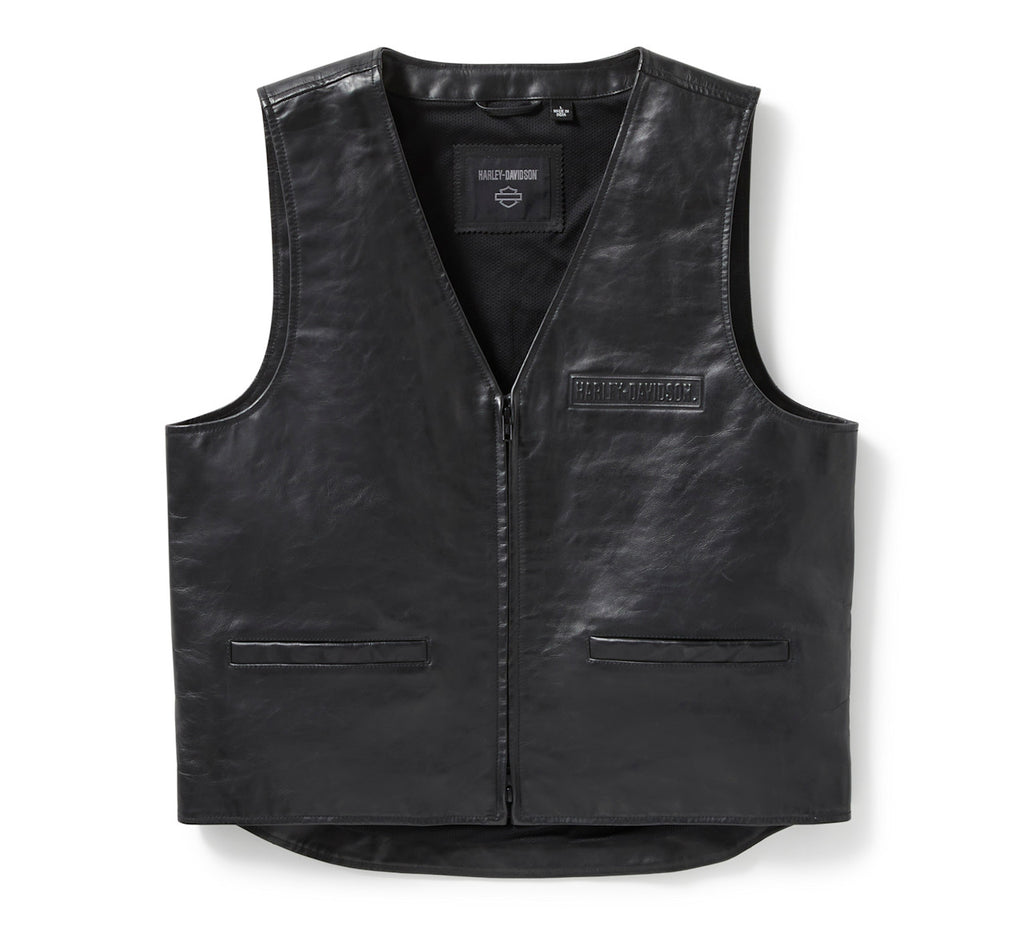 Men's Bar & Shield Leather Vest