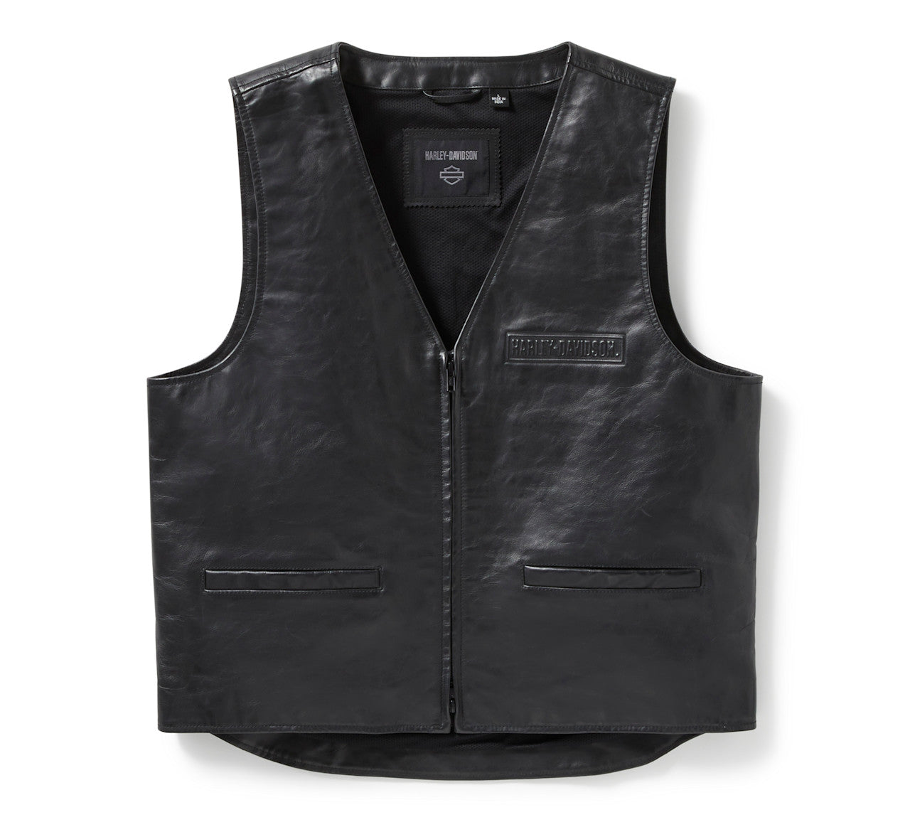 Men's Bar & Shield Leather Vest