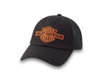 Oil Can Bar & Shield Stretch-Fit Cap Black Peaked Cap, Black