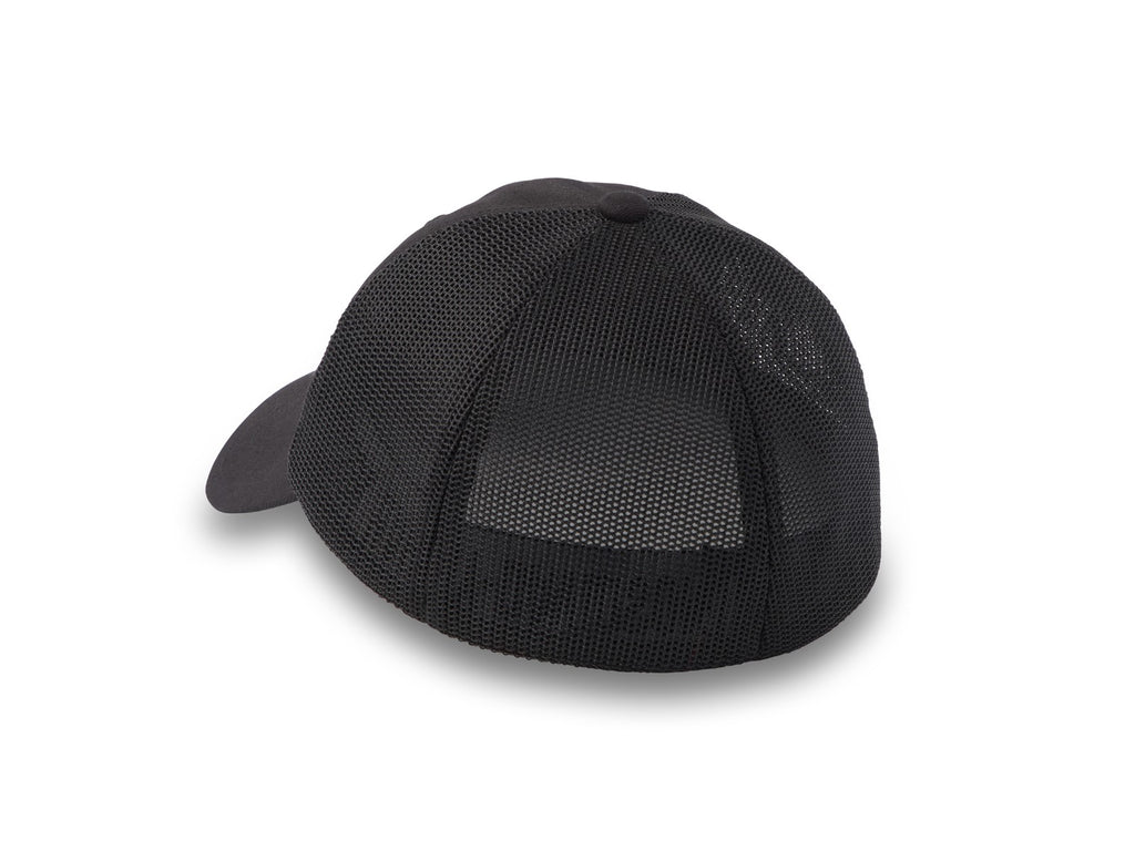 Oil Can Bar & Shield Stretch-Fit Cap Black Peaked Cap, Black