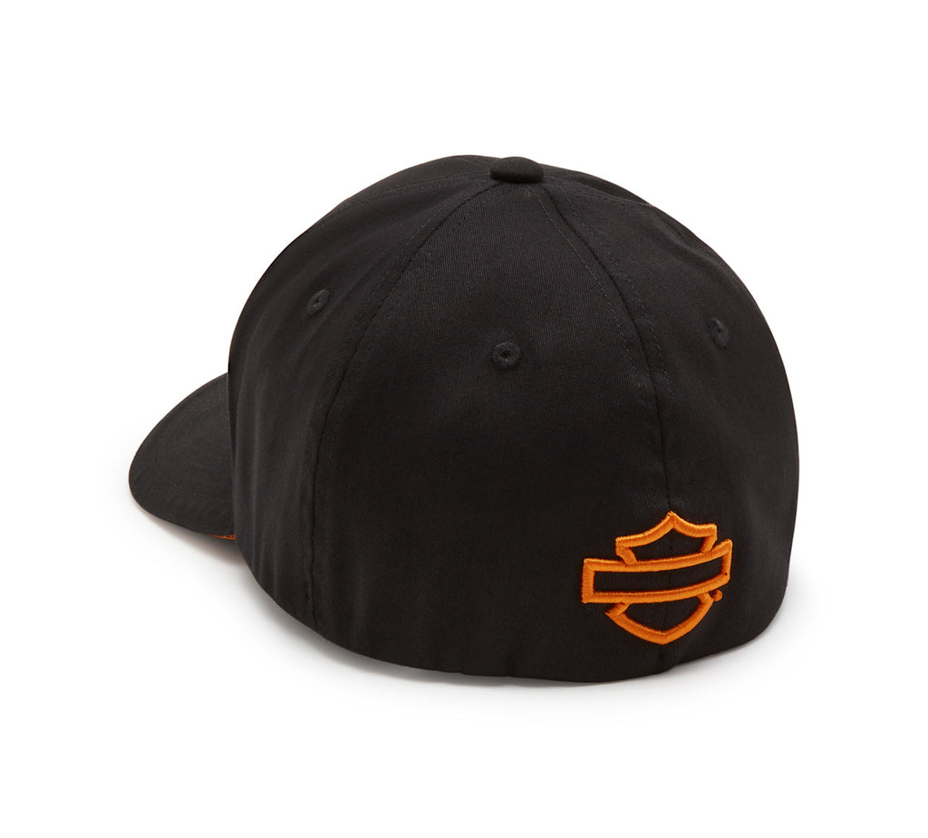 Softail Stretch Fit Baseball Hat - Harley Black