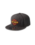 Bar & Shield Washed Fitted Cap