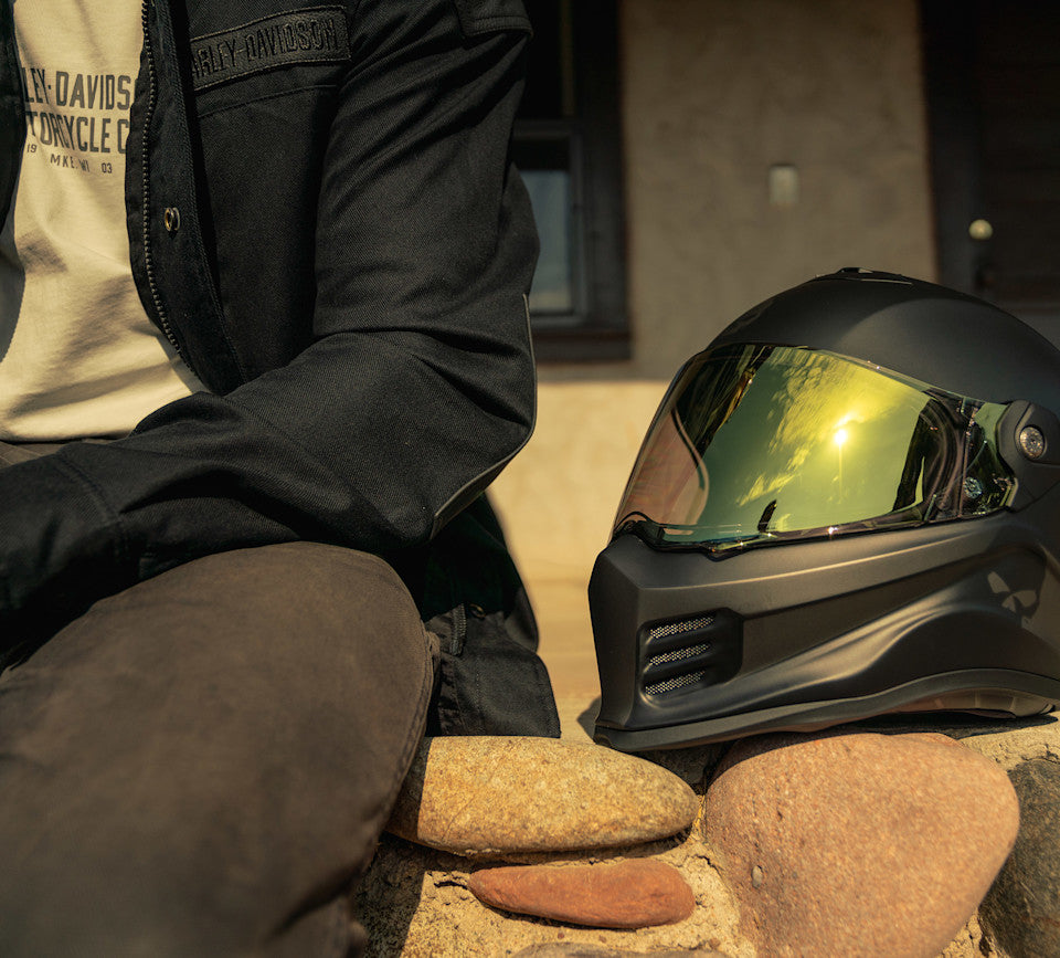 Division X15 Full Face Skull Graphic Helmet