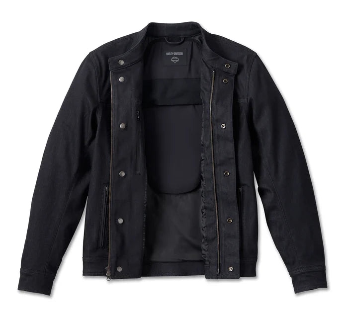 Men’s Chisel Denim Trucker Riding Jacket