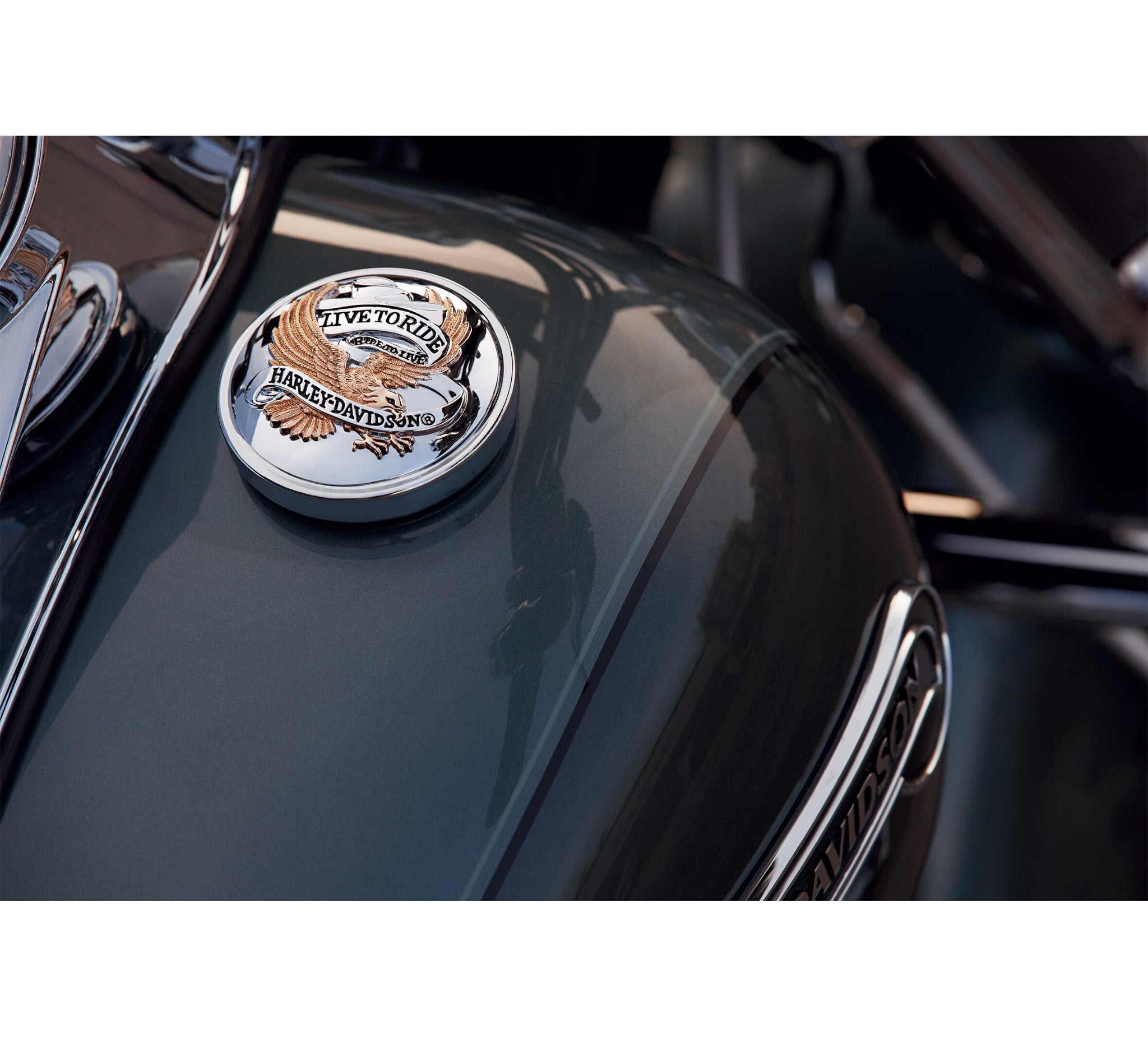 Live To Ride Fuel Cap Medallion