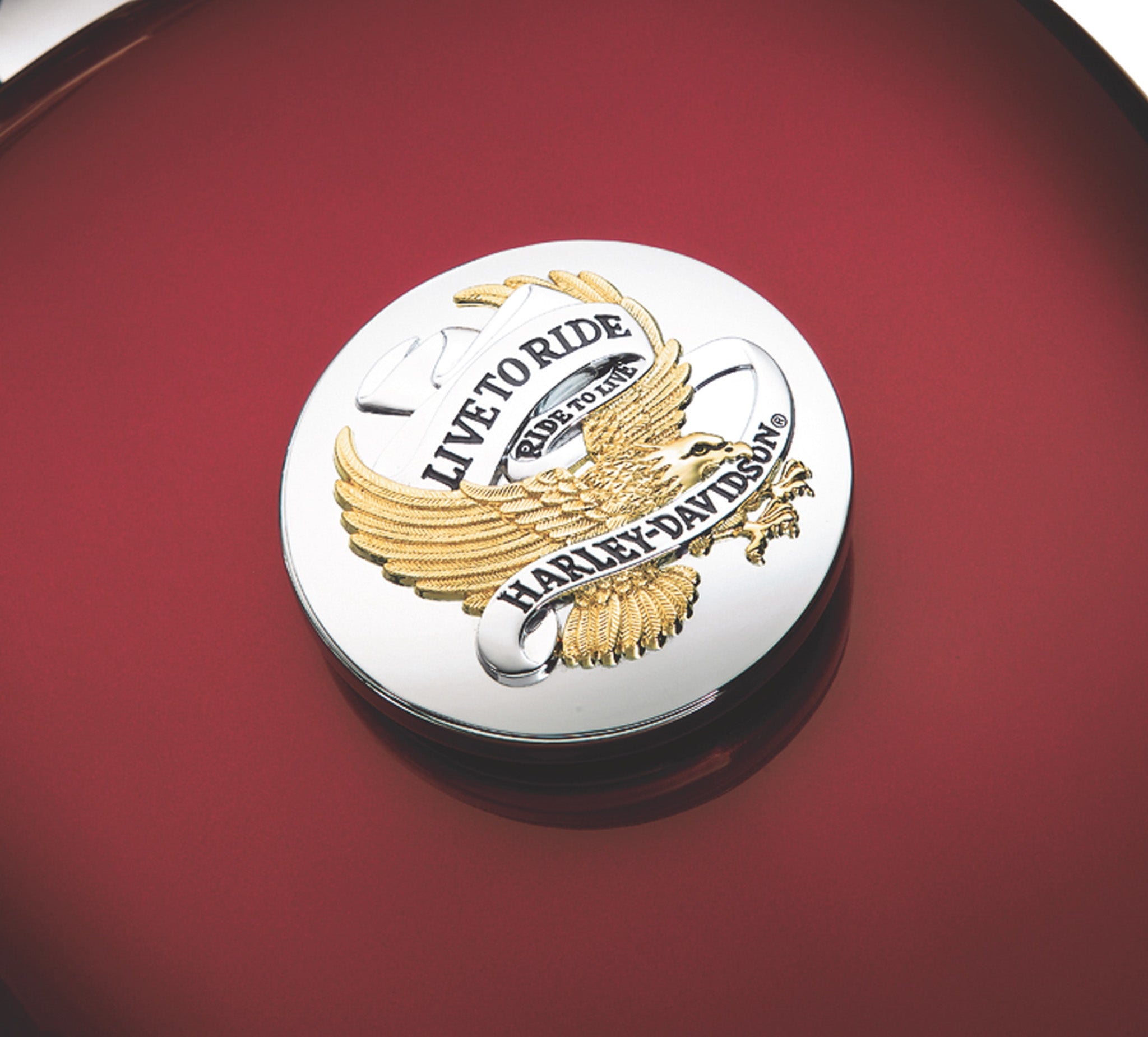 Live To Ride Fuel Cap Medallion