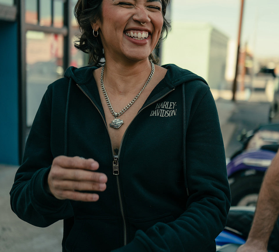Women's Willie G™ Skull Full Zip Fleece Hoodie