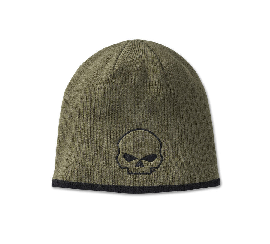 Willie G® Skull Knit Beanie - Green