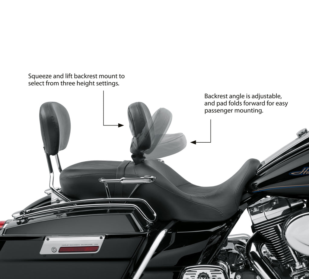 Smooth Leather Rider Backrest