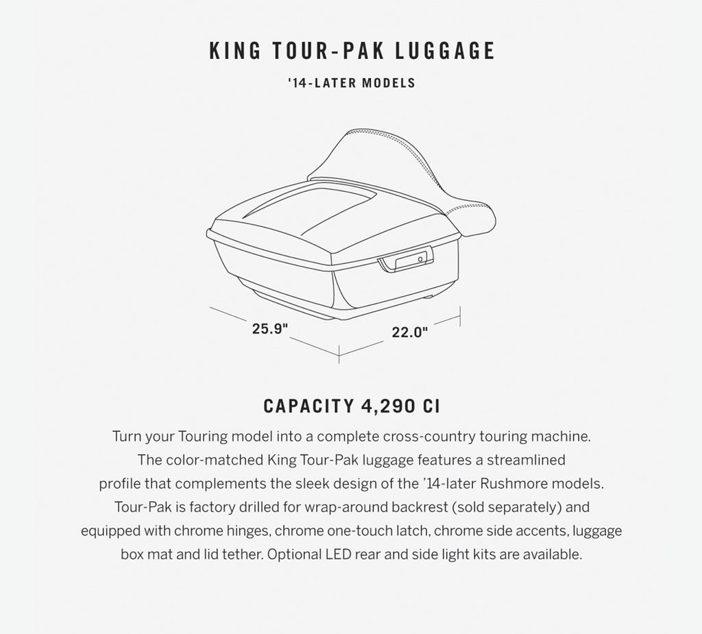 Color-Matched King Tour-Pak Luggage
