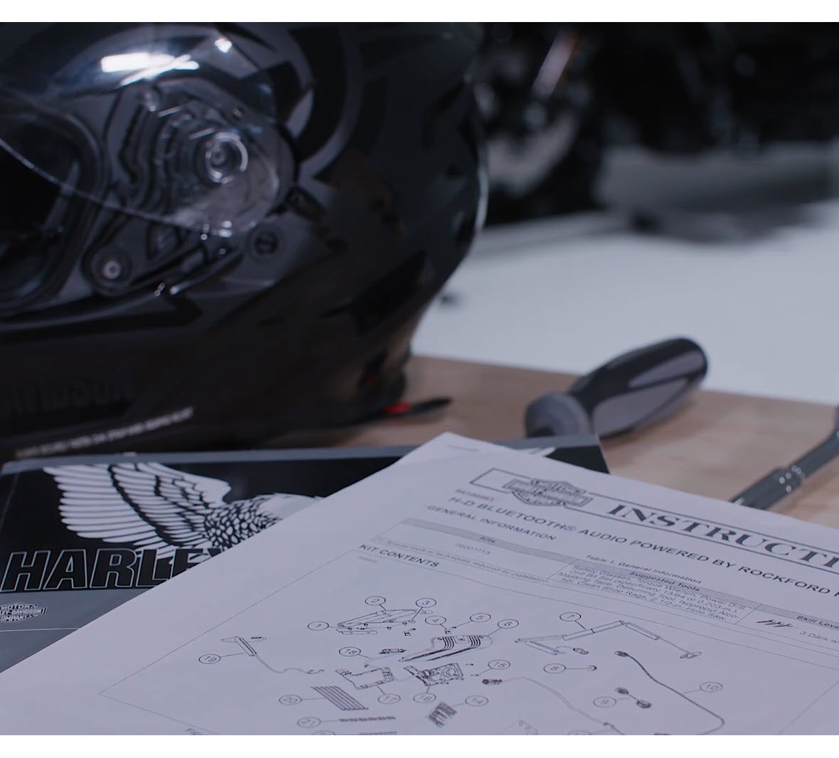 Harley-Davidson Audio powered by Rockford Fosgate - Road King Amplifier Installation Kit