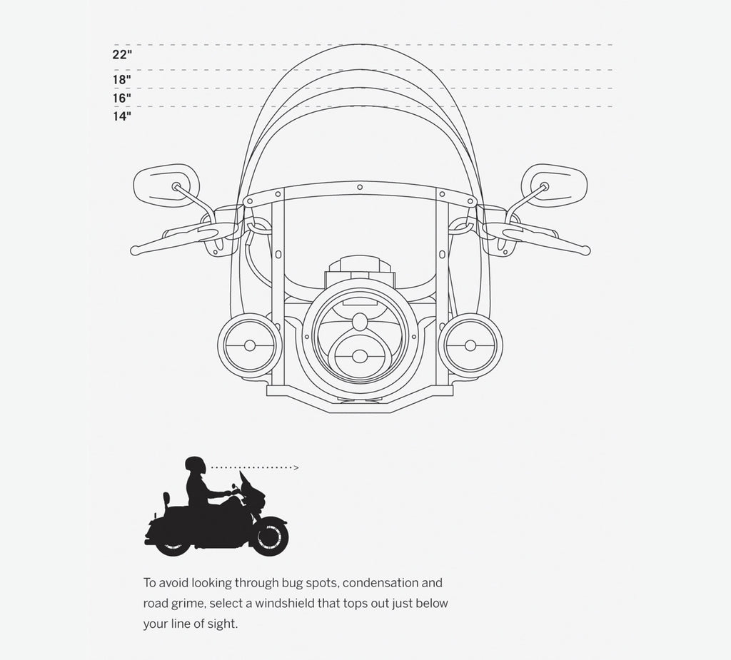 Road King 14 in. H-D Detachables Wind Deflector